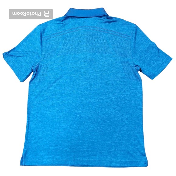 Duluth Trading Co Polo Shirt M Men's‎ Blue Breezeshooter Zip Golf Beach Vented - Picture 5 of 5